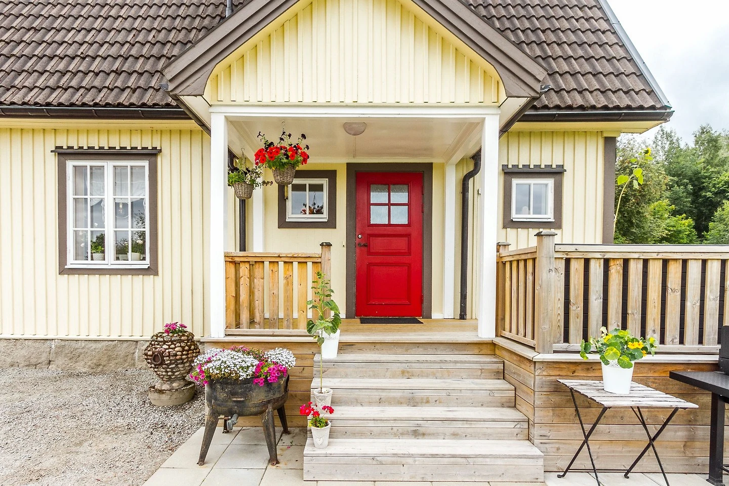 Entree van vakantiehuis Hus Björken in Hagfors, Värmland, Zweden