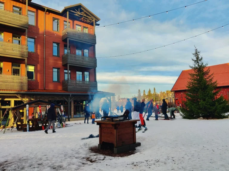Gezelligheid Soltorget met vuurtonnen