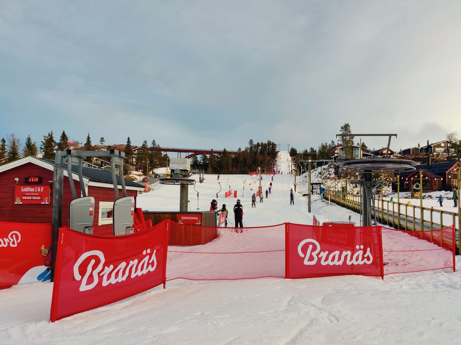 Skipiste Bränas, Soltorget