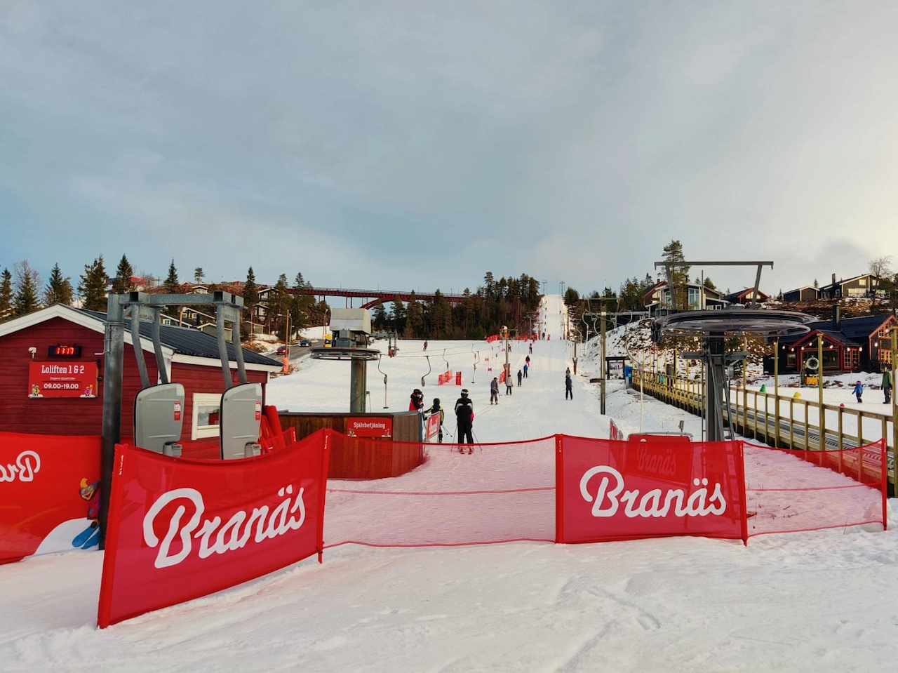 Skipiste Bränas, Soltorget