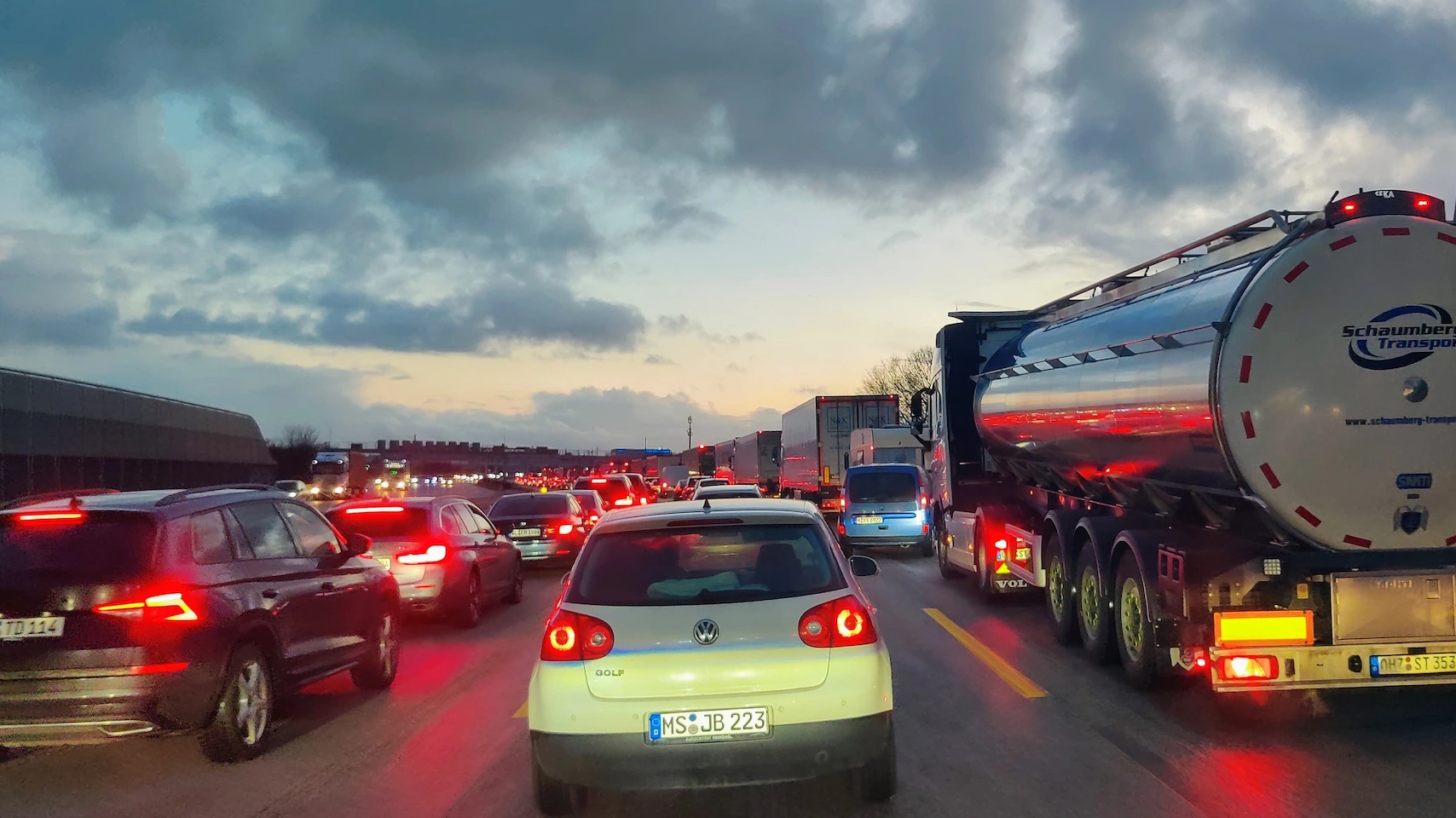 File in Duitsland tijdens de terugreis vanuit Zweden, onderweg naar Nederland.